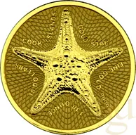 1/10 Unze Goldmünze Cook Islands Seestern 2021