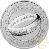 1 Unze Silbermünze Niue - Der Herr der Ringe - Der Eine Ring 2021