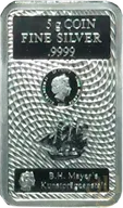 5 Gramm Silber Cook Islands Münzbarren 2021