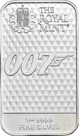31,1 Gramm Silberbarren The Royal Mint - James Bond 007 - Diamonds Are Forever