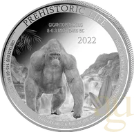 1 Unze Silbermünze Prehistoric Life - Gigantopithecus 2022