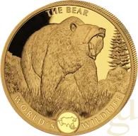 1 Unze Goldmünze Kongo World´s Wildlife - Bär 2022