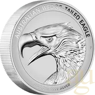 2 Unzen Silbermünze Australien Wedge Tailed Eagle 2022 - Piedfort Reverse Proof High Relief