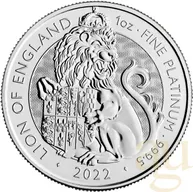 1 Unze Platinmünze Tudor Beasts Lion 2022