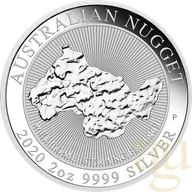 2 Unzen Silbermünze Australien Nugget - Welcome Stranger 2020
