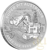 1 Unze Silbermünze Australien Super Pit 2022