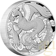 2 Unzen Silbermünze Australien Phönix 2022 - High Relief - polierte Platte