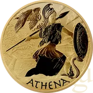 1 Unze Goldmünze Tuvalu - Gods of Olympus - Athena 2022