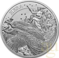 1 Unze Silbermünze The Goddesses Series: Hera and the Peacock 2022
