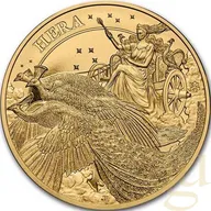 1 Unze Goldmünze The Goddesses Series: Hera and the Peacock 2022