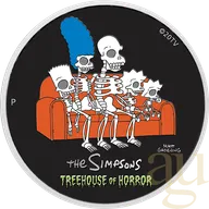 1 Unze Silbermünze Tuvalu The Simpsons - Treehouse of Horror 2022 - coloriert