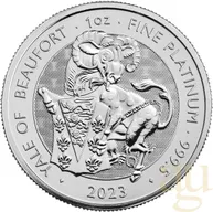 1 Unze Platinmünze Tudor Beasts Yale 2023