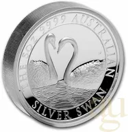 5 Unzen Silbermünze Australien Schwan 2022 - High Relief - polierte Platte