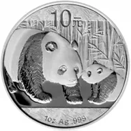 1 Unze Silbermünze China Panda 2011