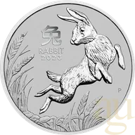 1 Unze Platinmünze Australien Lunar III Hase 2023