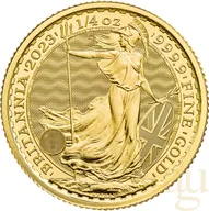 1/4 Unze Goldmünze Britannia 2023 - King Charles