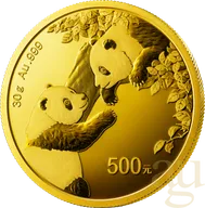 30 Gramm Goldmünze China Panda 2023