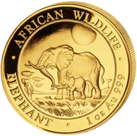 1 Unze Goldmünze Somalia Elefant 2011