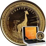 1 Unze Goldmünze Republic of Guinea Ecuatorial Giraffe 2022