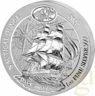 1 Unze Silbermünze Ruanda Nautical Serie - USS Constitution 2022