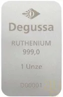 1 Unze Rutheniumbarren