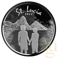1 Unze Silbermünze EC8 St. Lucia - Couple 2022