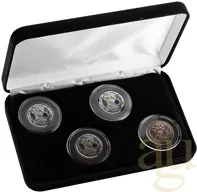 4x 1/2 Unze Afrika Ghana Alien Silbermünzen 2022 - Four Coin Set
