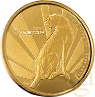 1/10 Unze Goldmünze Kamerun Gepard 2022