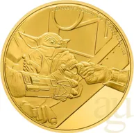1 Unze Goldmünze Niue Star Wars The Madalorian - Grogu 2022 polierte Platte