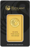 100 Gramm Goldbarren Perth Mint - Känguru