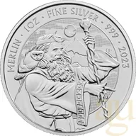 1 Unze Silbermünze Myths and Legends - Merlin 2023