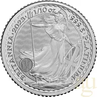 1/10 Unze Platinmünze Britannia 2023 - King Charles