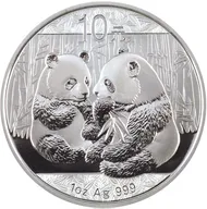 1 Unze Silbermünze China Panda 2009