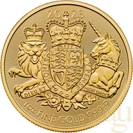 1 Unze Goldmünze Großbritannien Royal Arms 2023
