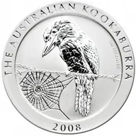 10 Unzen Silbermünze Australien Kookaburra 2008