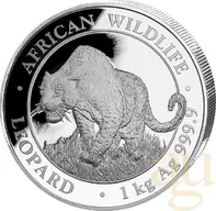 1 Kilogramm Silbermünze Somalia Leopard 2023