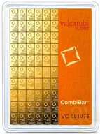 100 x 1g Gold Combibarren / Goldtafel / Tafelbarren