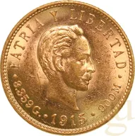 5 Pesos Goldmünze Kuba