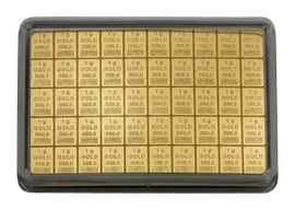 50 x 1g Gold Combibarren / Goldtafel / Tafelbarren