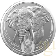 1 Unze Silbermünze Südafrika Big Five Elefant 2019