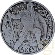 5 Unzen Silbermünze Tuvalu - Gods of Olympus - Ares 2023 Antik Finish