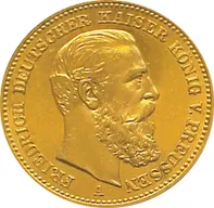 20 Mark Goldmünze Friedrich III von Preußen