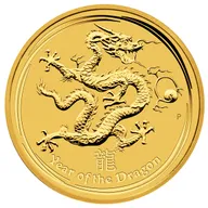 1/10 Unze Goldmünze Australien Lunar II Drache 2012