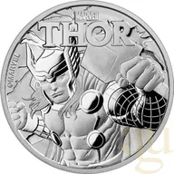 1 Unze Silbermünze Tuvalu - Thor 2018