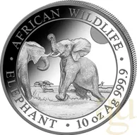 10 Unzen Silbermünze Somalia Elefant 2024