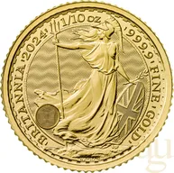 1/10 Unze Goldmünze Britannia 2024