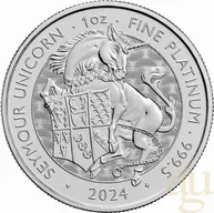 1 Unze Platinmünze Tudor Beasts Seymour Unicorn 2024