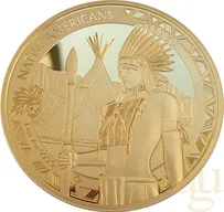 1 Unze Goldmünze Native Americans - Warbonnet 2023