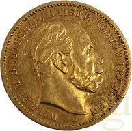 20 Mark Goldmünze Wilhelm I von Preußen 1875 (B)