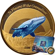 1 Unze Goldmünze EC8 St. Vincent & The Grenadines - Humpback Whale 2023 - coloriert